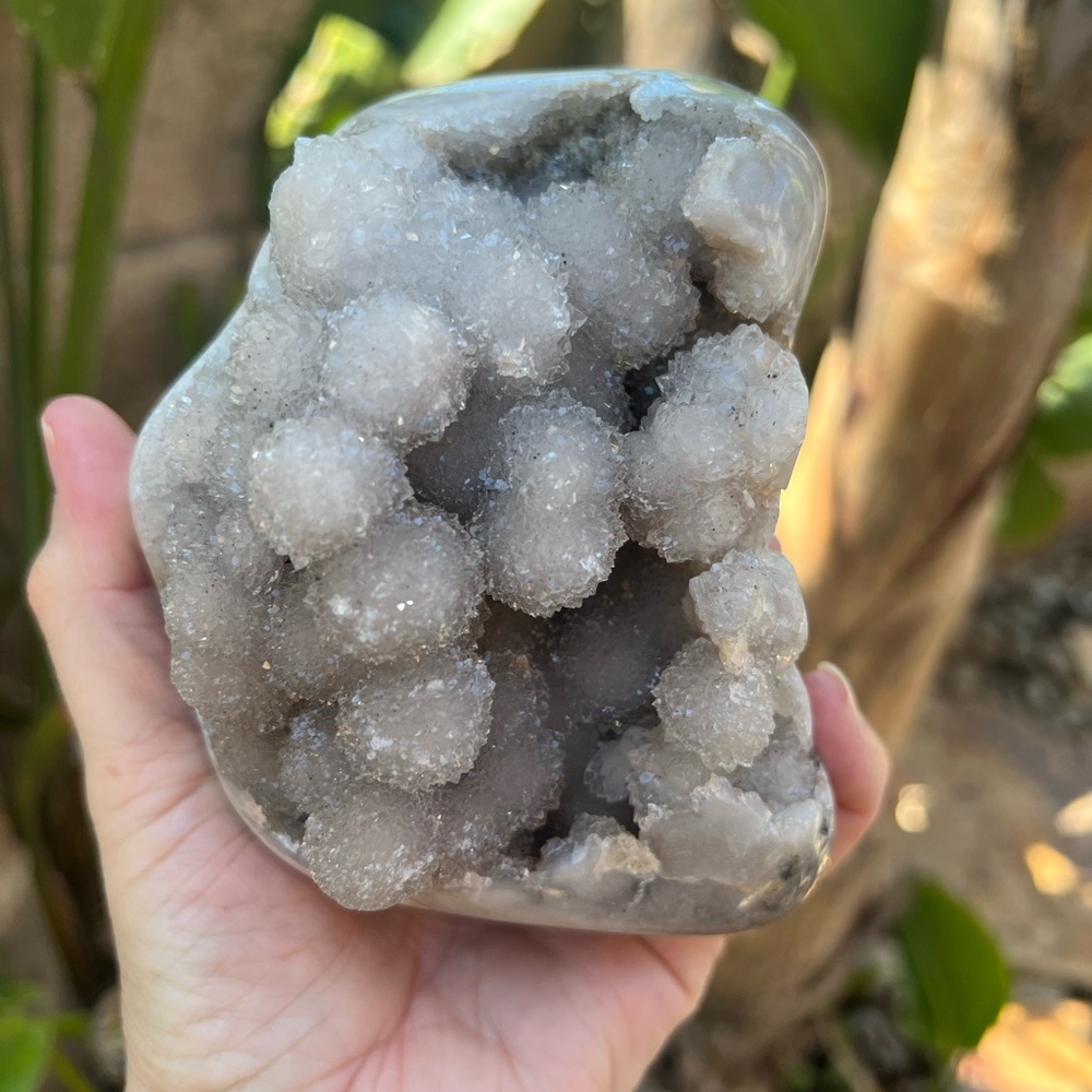 Quartz Crystal bubble druzy Freeform. Sparkly - Picture 3 of 8